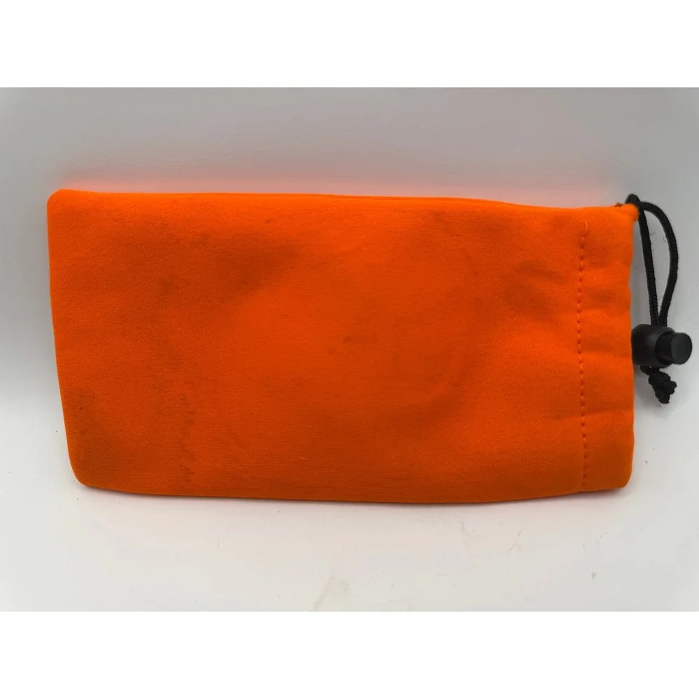 Ray-Ban Sunglasses Pouch Unisex OS Orange Good Drawstring Soft Case‎ Logo Patch